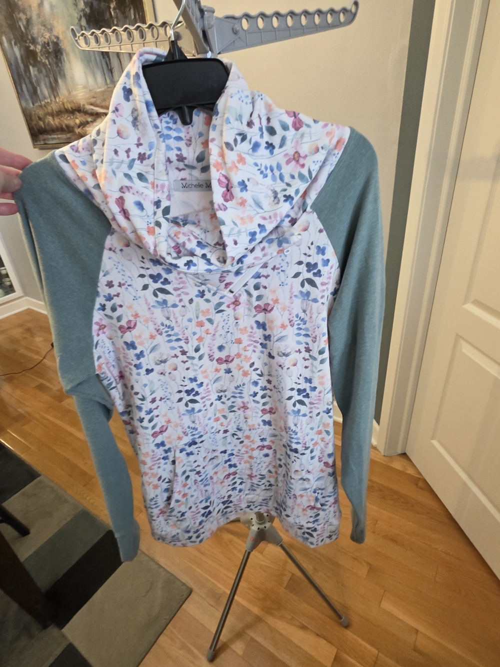 Michelle Mae Floral Cowl Neck Sweater